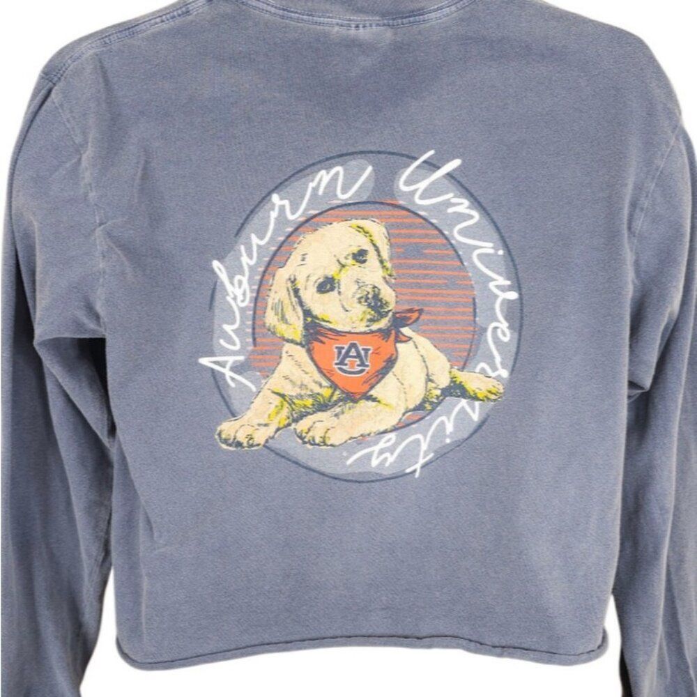 Vintage Auburn Tigers Crop Top T Shirt Mens Size Medium Gray Y2K NCAA University